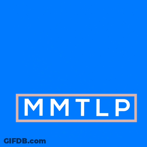 A Blue Background With The Words Bluesheets Mmtlp Written In Yellow GIF