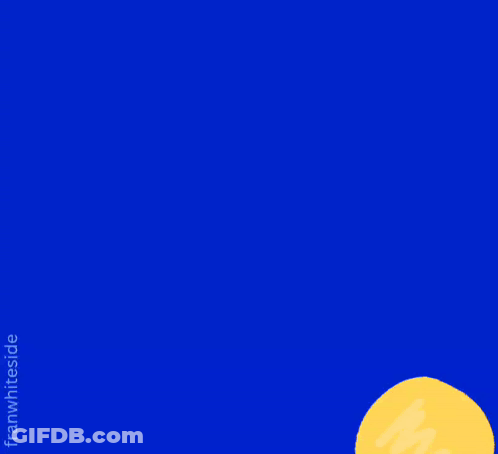 A Blue Background With The Words Good Morning In Orange GIF