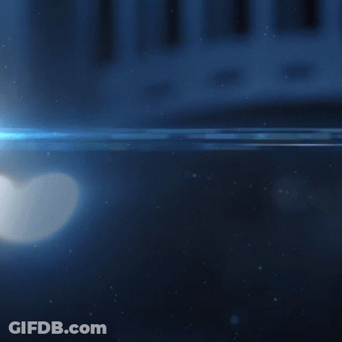 A Blue Background With The Words Here Comes In White GIF