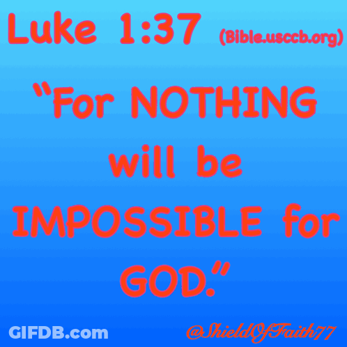 A Blue Background With The Words " Nothing Be Ible For D " On It GIF
