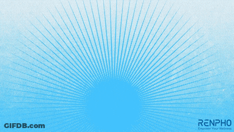 A Blue Background With The Words Soothe Stress Written In Black GIF