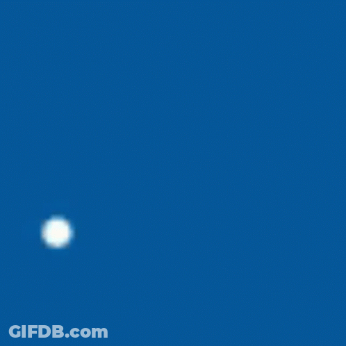 A Blue Background With White Circles On It GIF