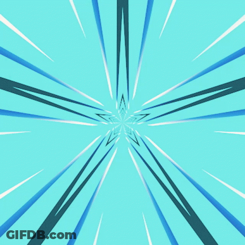 A Blue Background With White Lines And A Star In The Middle GIF