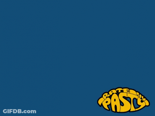 A Blue Background With Yellow Numbers 10 And Paste Pasty GIF