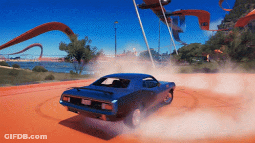 A Blue Car With A License Plate That Says ' Jcw ' On It GIF