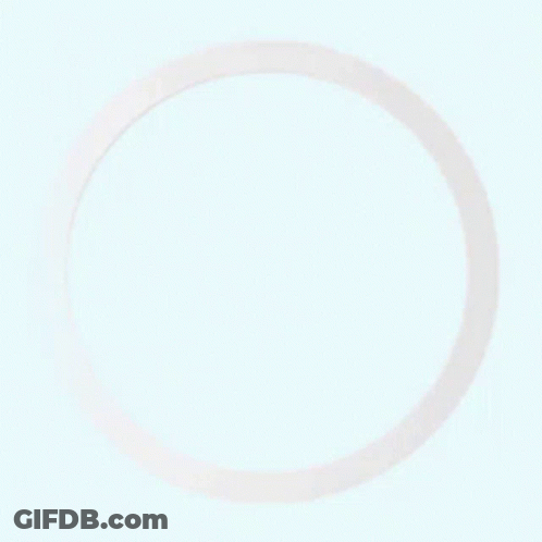 A Blue Circle With A White Arrow In The Middle GIF
