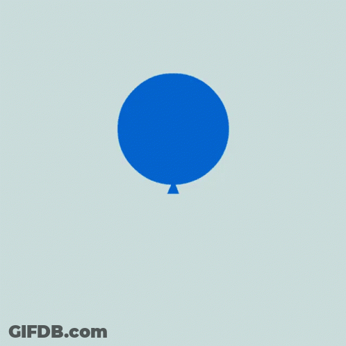 A Blue Circle With Pointed Edges Is On A White Background GIF