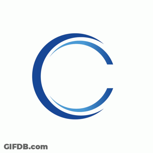 Blue Circle With Horizon In Center GIF