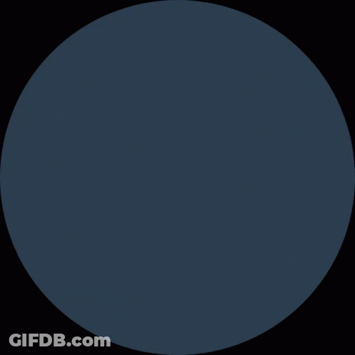 A Blue Circle With The Word The A In Yellow Letters GIF