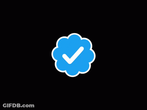 A Blue Cloud With A White Check Mark Inside GIF
