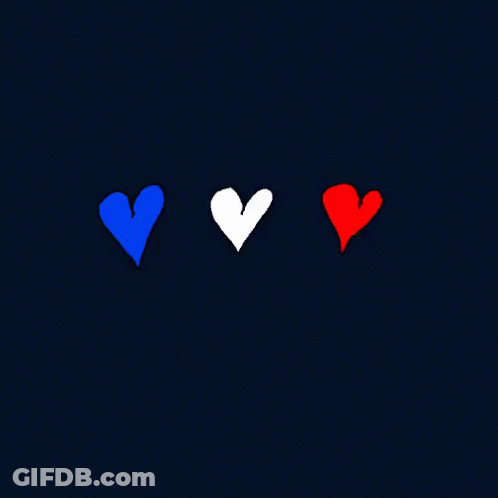 A Blue Eye With A Red Heart In It GIF