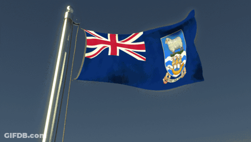 A Blue Flag With A Coat Of Arms And The Words British Virgin Islands GIF