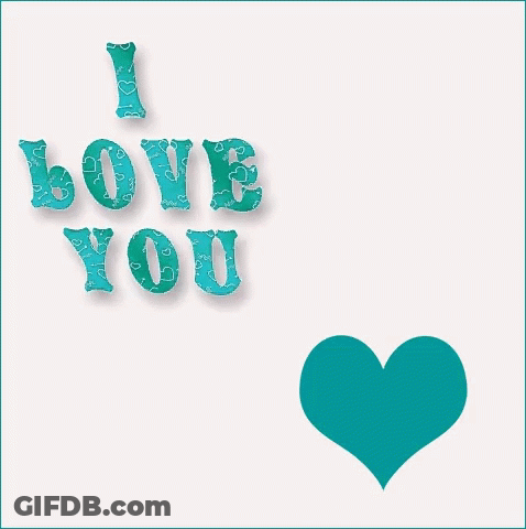 A Blue Heart With The Letters I And B Next To It On A White Background GIF