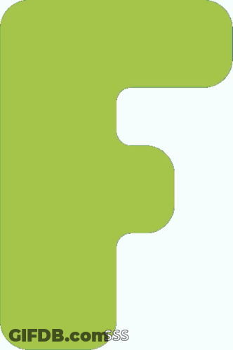 A Blue Letter F With Sss Written On The Bottom GIF
