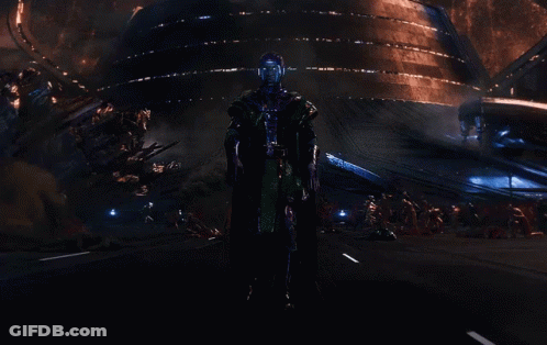 A Blue Light Is Coming Out Of A Person 'S Arms GIF