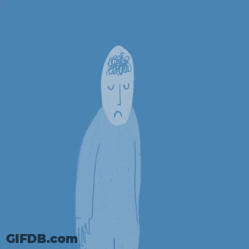 A Blue Poster Says Pause Inhale Exhale GIF