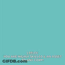 A Blue Poster That Says Hey You Yeah You You 'Re Awesome GIF