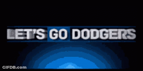 A Blue Sign That Says T 'S Go Dodge GIF