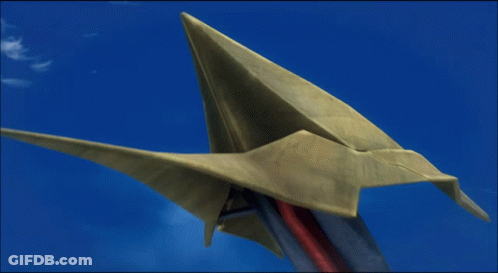 A Blue Sphere Is Being Thrown In The Air By A Sword GIF