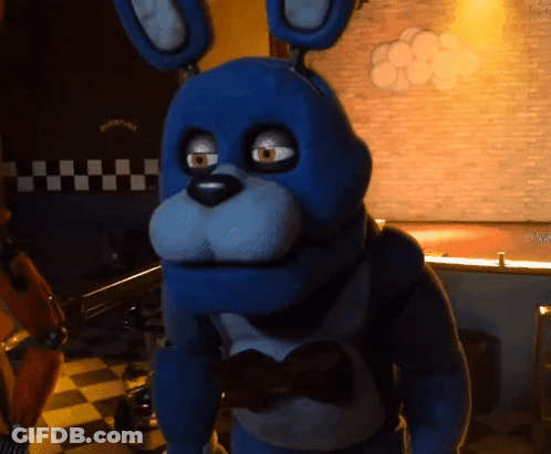 Blue Stuffed Animal With Bow Tie Standing GIF