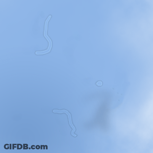 A Blue Surface With A Few White Lines On It GIF