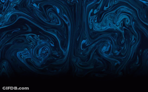 A Blue Swirl On A Dark Background With A Swirl In The Middle GIF