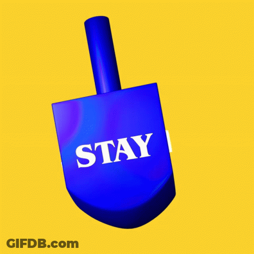 A Blue Top With The Word Stay On It GIF