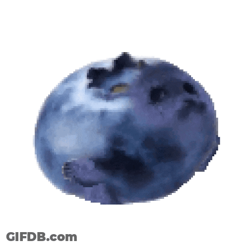 A Blueberry That Looks Like A Hippopotamus GIF