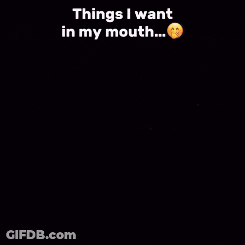 A Blurred Image Of A Chocolate Chip Cookie With The Words Things I Want In My Mouth GIF