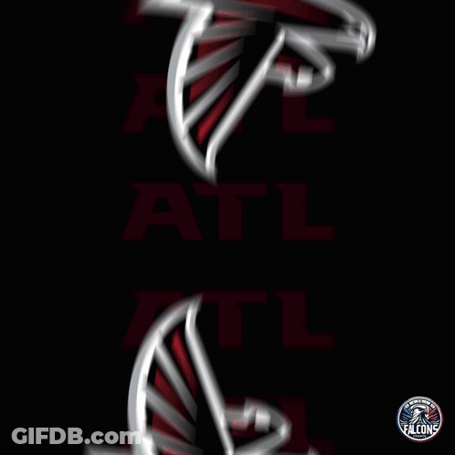 A Blurred Image Of A Falcons Logo With The Words " Lose " Above It GIF