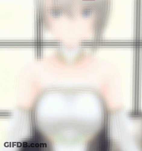 A Blurred Image Of A Girl In A White Top GIF