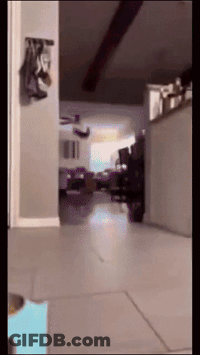 A Blurred Image Of A Living Room With A Couch GIF