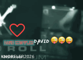 A Blurred Image Of A Man Playing A Guitar With The Name David Written On It GIF