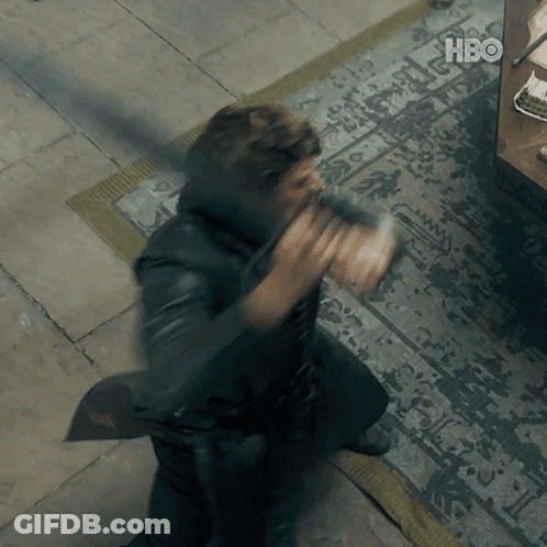 A Blurred Image Of A Man With The Hbo Logo In The Corner GIF