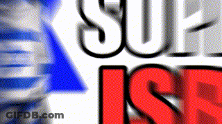 A Blurred Image Of A Microphone And The Words Super Isf GIF