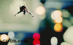 Blurred Image Of Person Flying Through Air GIF