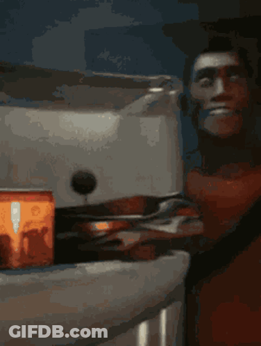 A Blurred Image Of A Person Holding A Spoon And Fork GIF