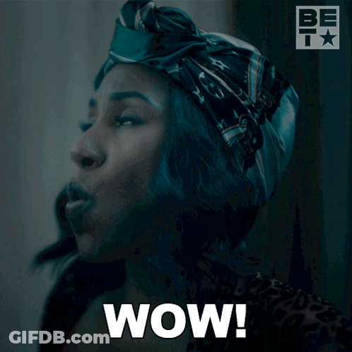 A Blurred Image Of A Person Wearing A Hat With The Words Wow Written In White GIF