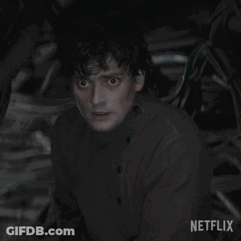 A Blurred Image Of A Person With A Netflix Logo In The Bottom Right Corner GIF