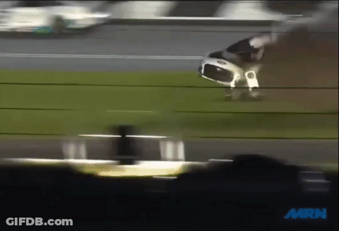 A Blurred Image Of A Race Car With The Words Mrn On The Bottom Right GIF