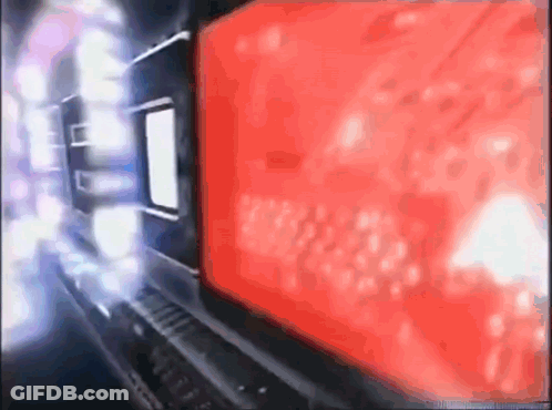 Blurred Red Screen With White Border GIF