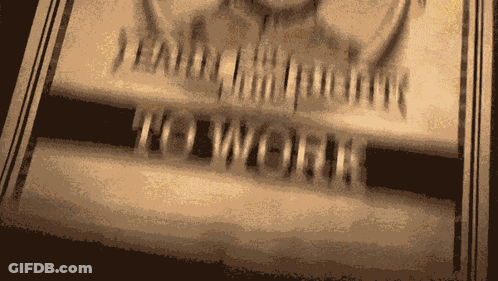 A Blurred Image Of A Sign That Says " Learn How To Work " On It GIF