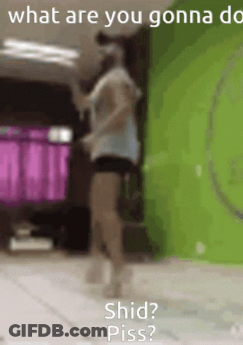 A Blurred Image Of A Woman Dancing With The Caption What Are You Gonna Do GIF