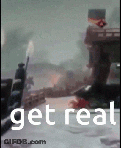 A Blurred Image With The Words " Get Real " In White Letters GIF
