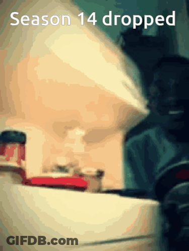 Blurred Image With Season 14 Dropped Text GIF