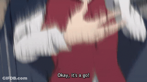 A Blurry Image Of A Person Saying " Okay It 'S A Go " GIF