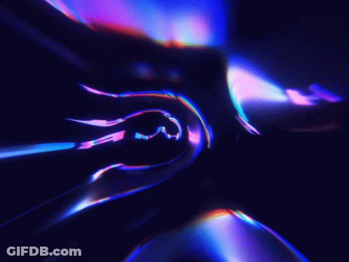 A Blurry Image Of A Purple And Blue Colored Object GIF