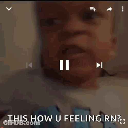 A Blurry Picture Of A Baby With The Words `` This How U Feeling Rn '' GIF