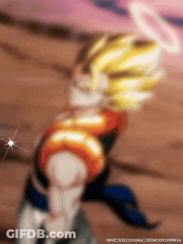 A Blurry Picture Of A Cartoon Character With The Number 00 On It GIF