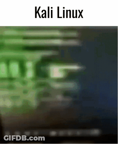 A Blurry Picture Of A Computer Screen With Kali Linux Written On The Top GIF